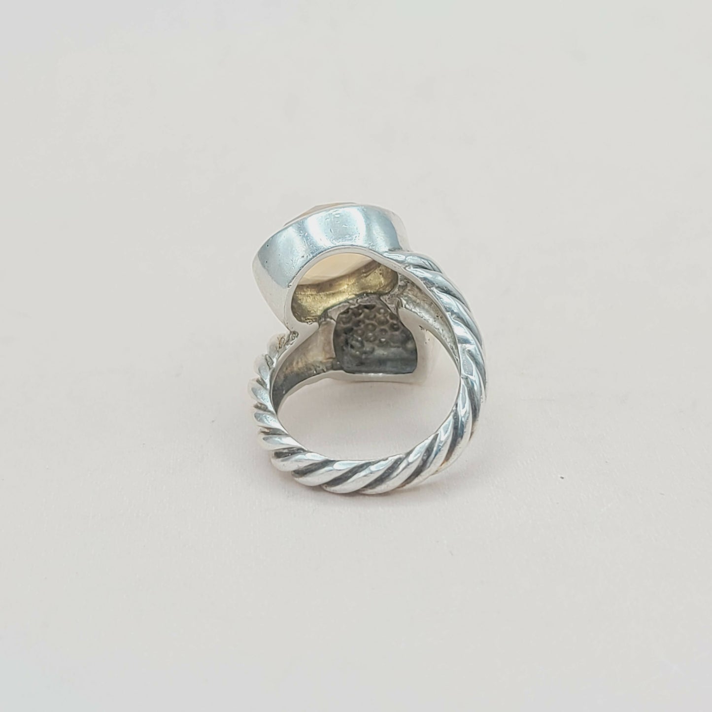 David Yurman Bypass Ring Champagne Citrine & Diamond