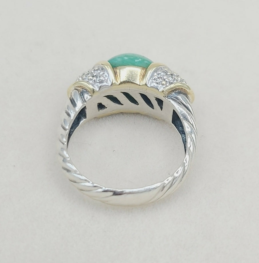 David Yurman Capri Ring – 10mm Peruvian Opal