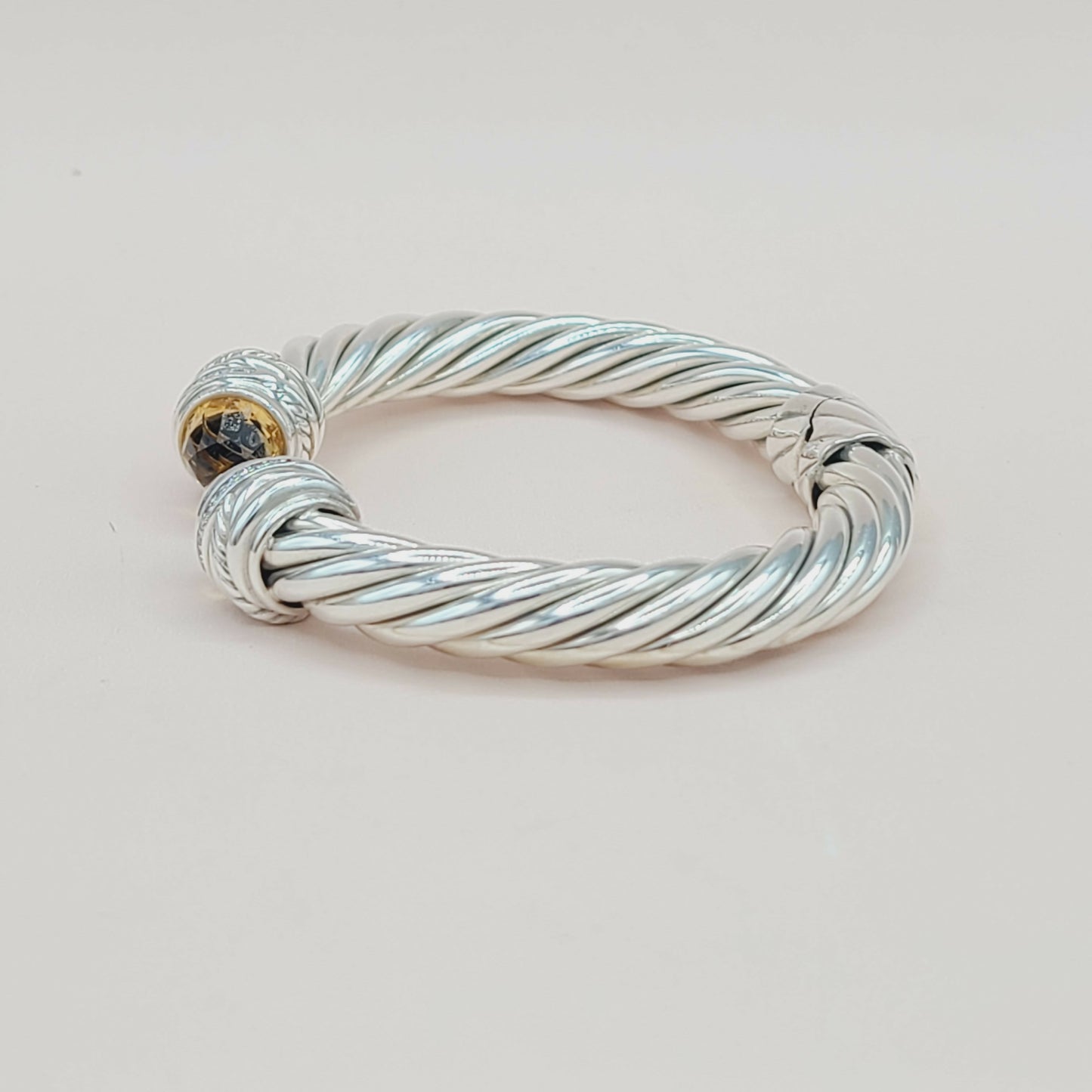 David Yurman Crossover Bracelet 8.5mm Citrine & Diamonds