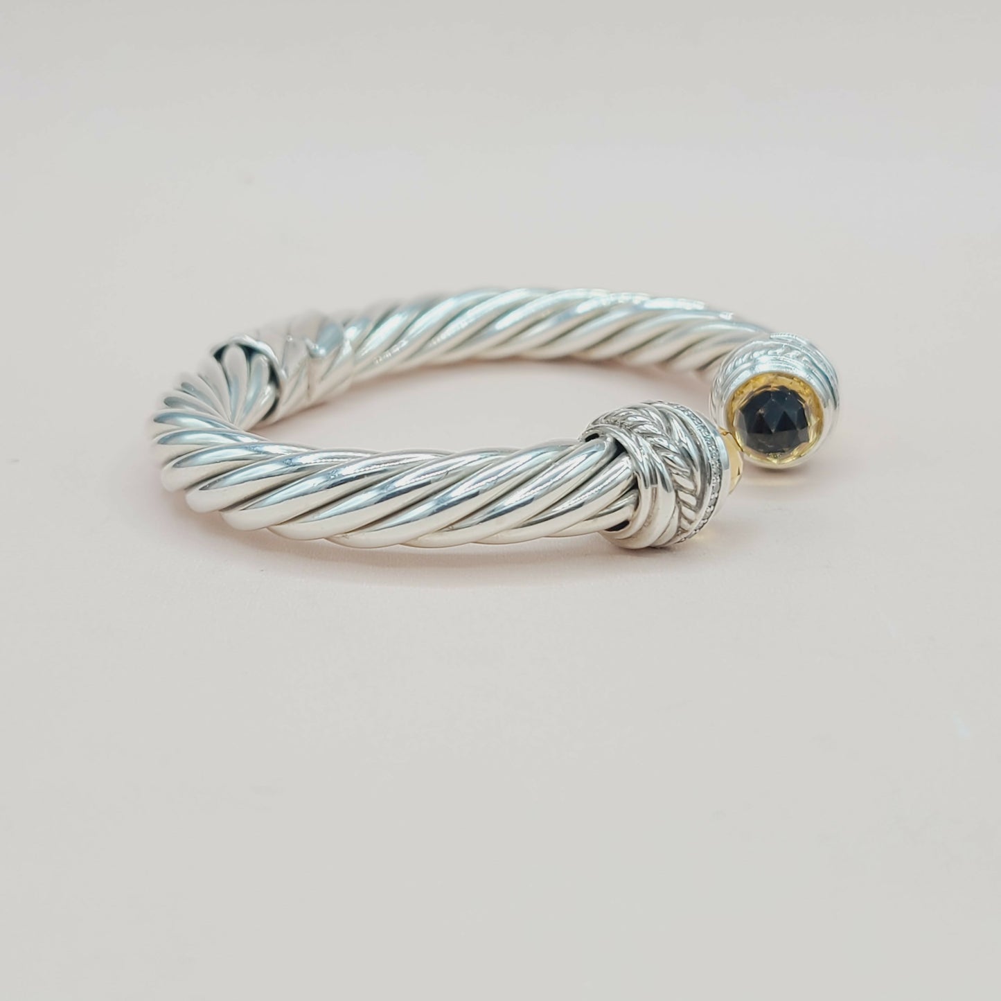 David Yurman Crossover Bracelet 8.5mm Citrine & Diamonds