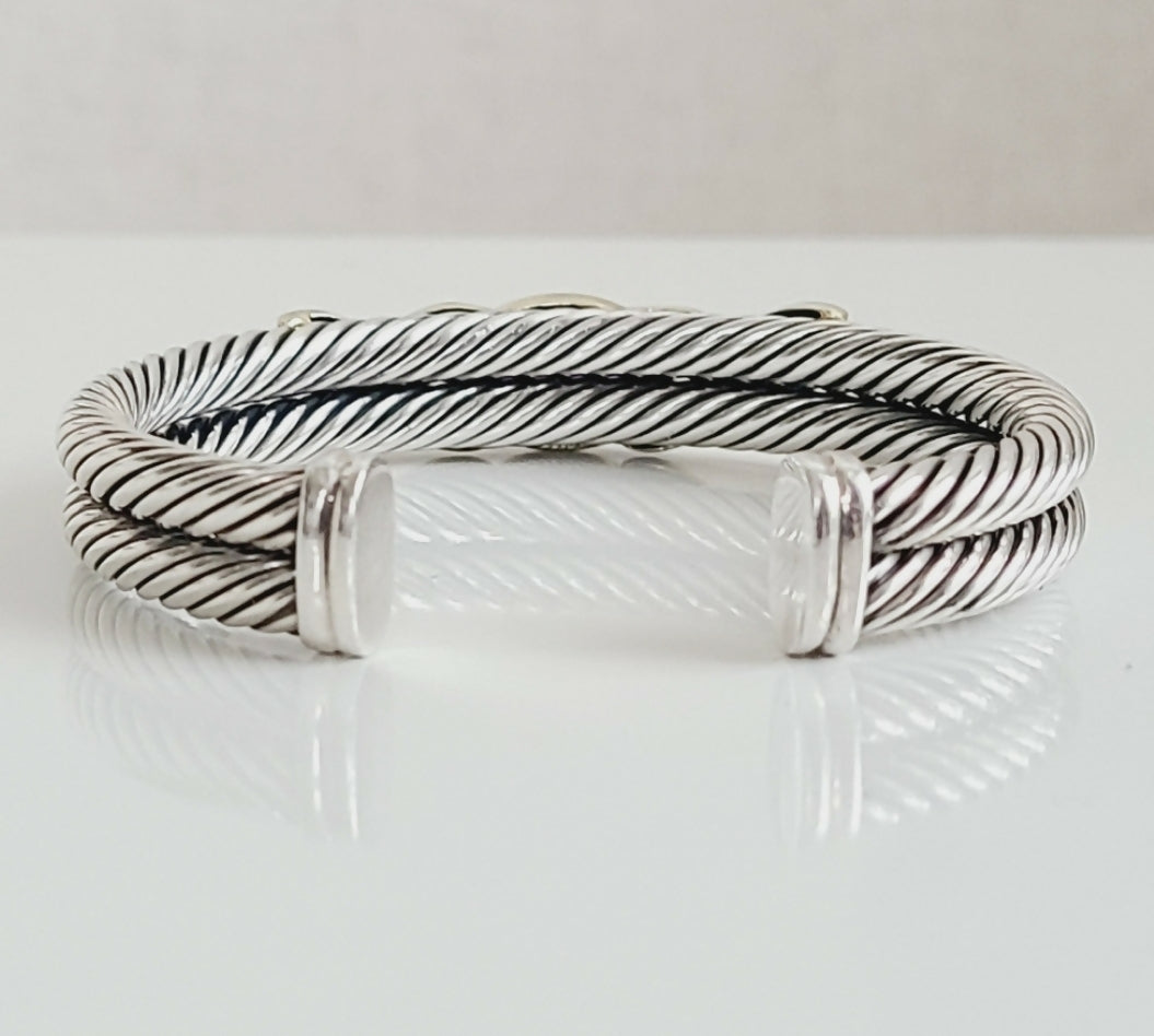 David Yurman Renaissance Bracelet – 10mm Gold & Amethyst
