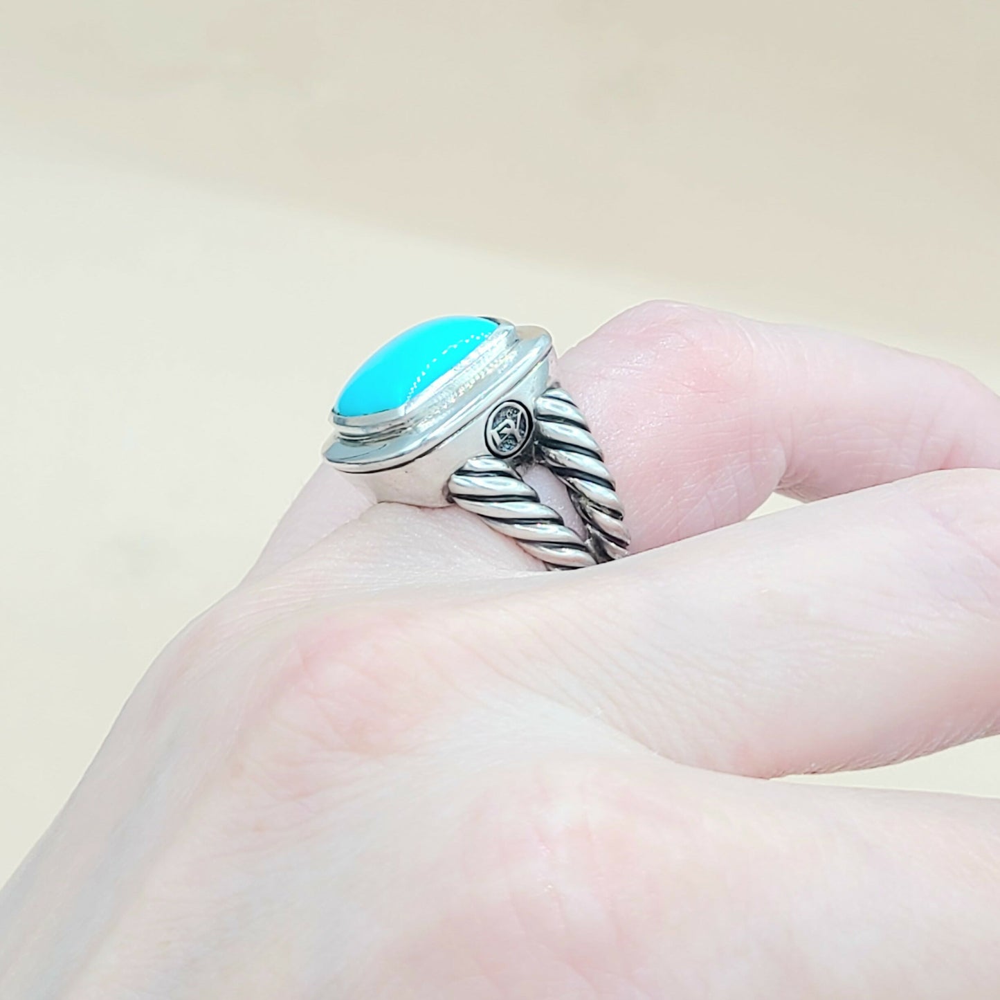 David Yurman-Albion 14mm Turquoise Ring