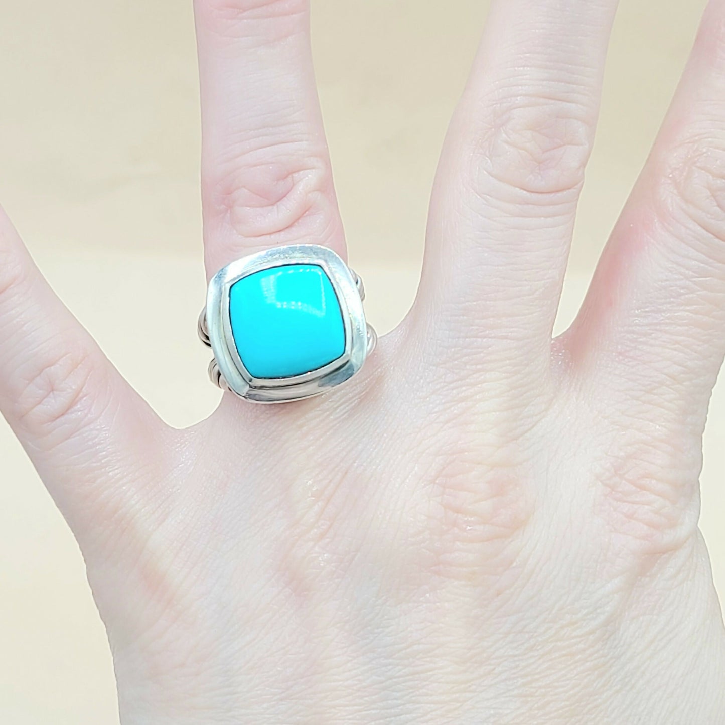 David Yurman-Albion 14mm Turquoise Ring