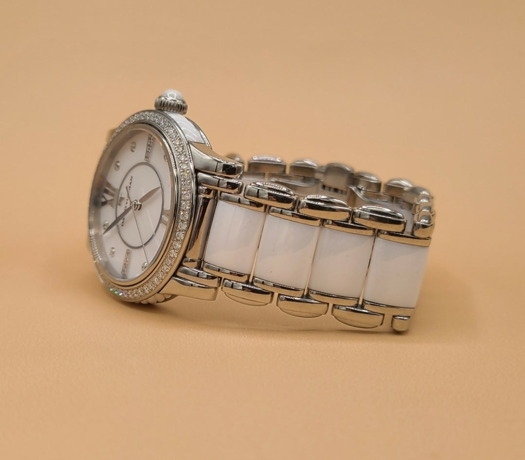    David Yurman Classic Quartz Watch – Ceramic & Diamond Bezel