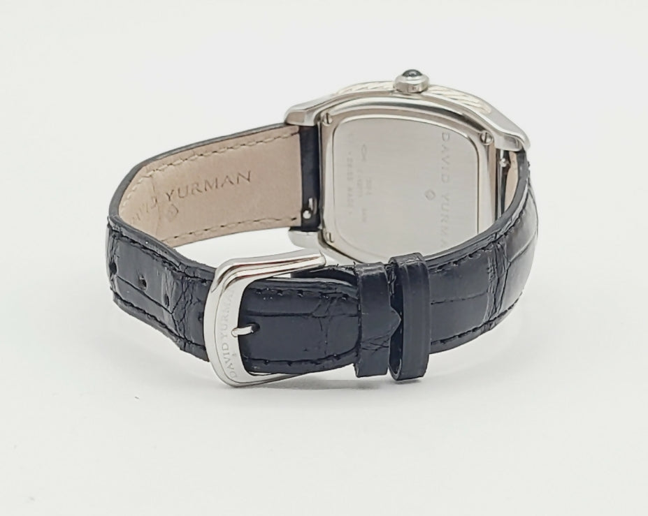    David Yurman 32mm Thoroughbred Quartz Watch With Black Diamonds