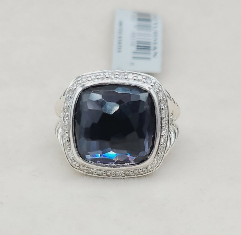    David Yurman Albion 14mm Black Orchid Diamond Ring