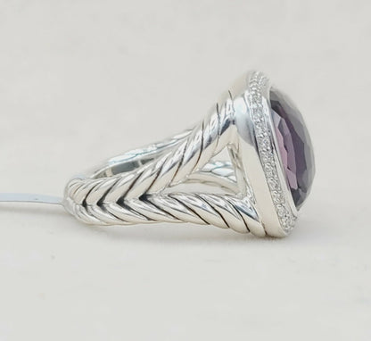    David Yurman Albion 14mm Black Orchid Diamond Ring
