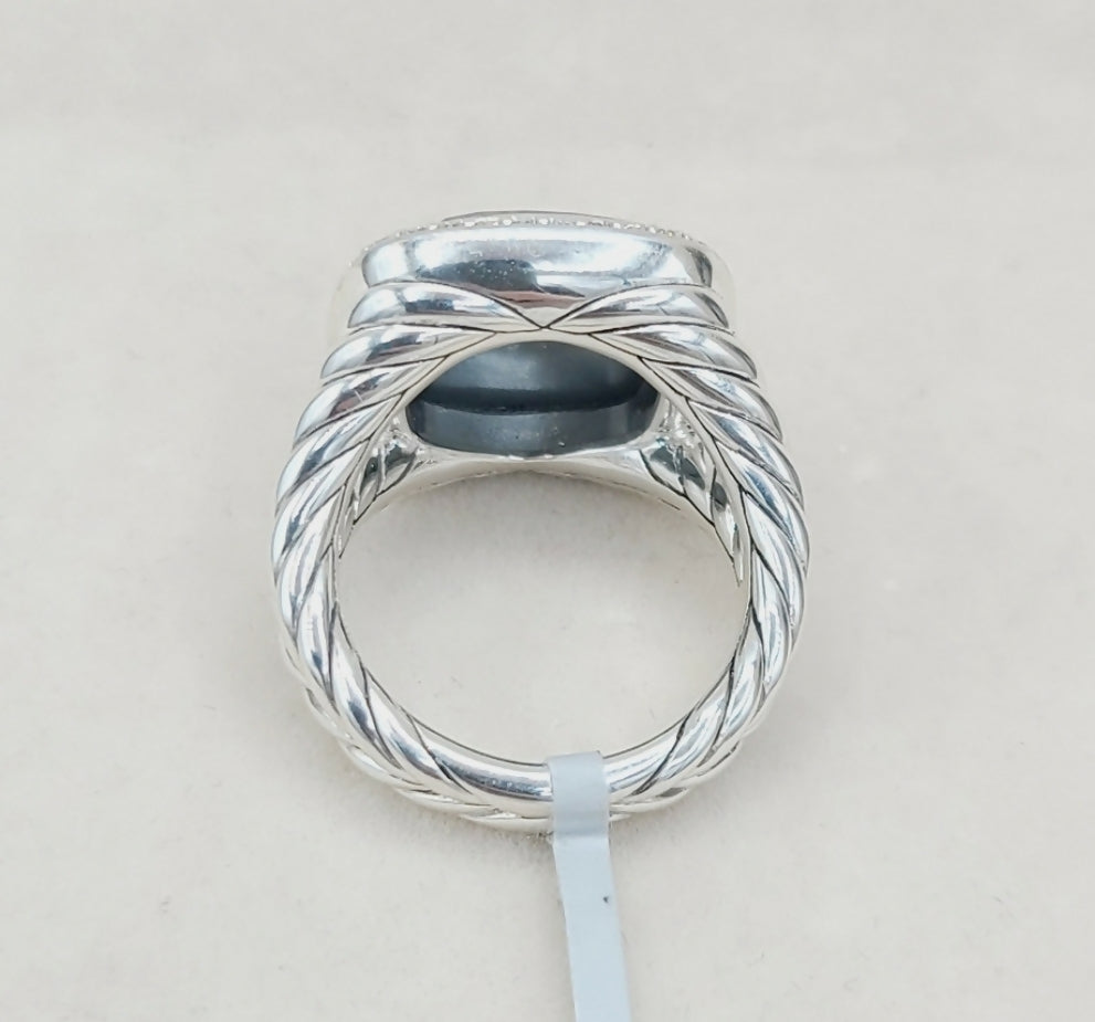    David Yurman Albion 14mm Black Orchid Diamond Ring