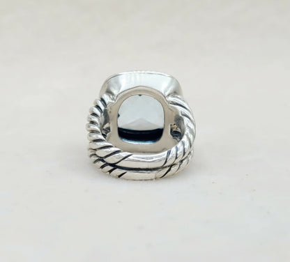    David Yurman Albion 14mm Sky Blue Topaz Ring