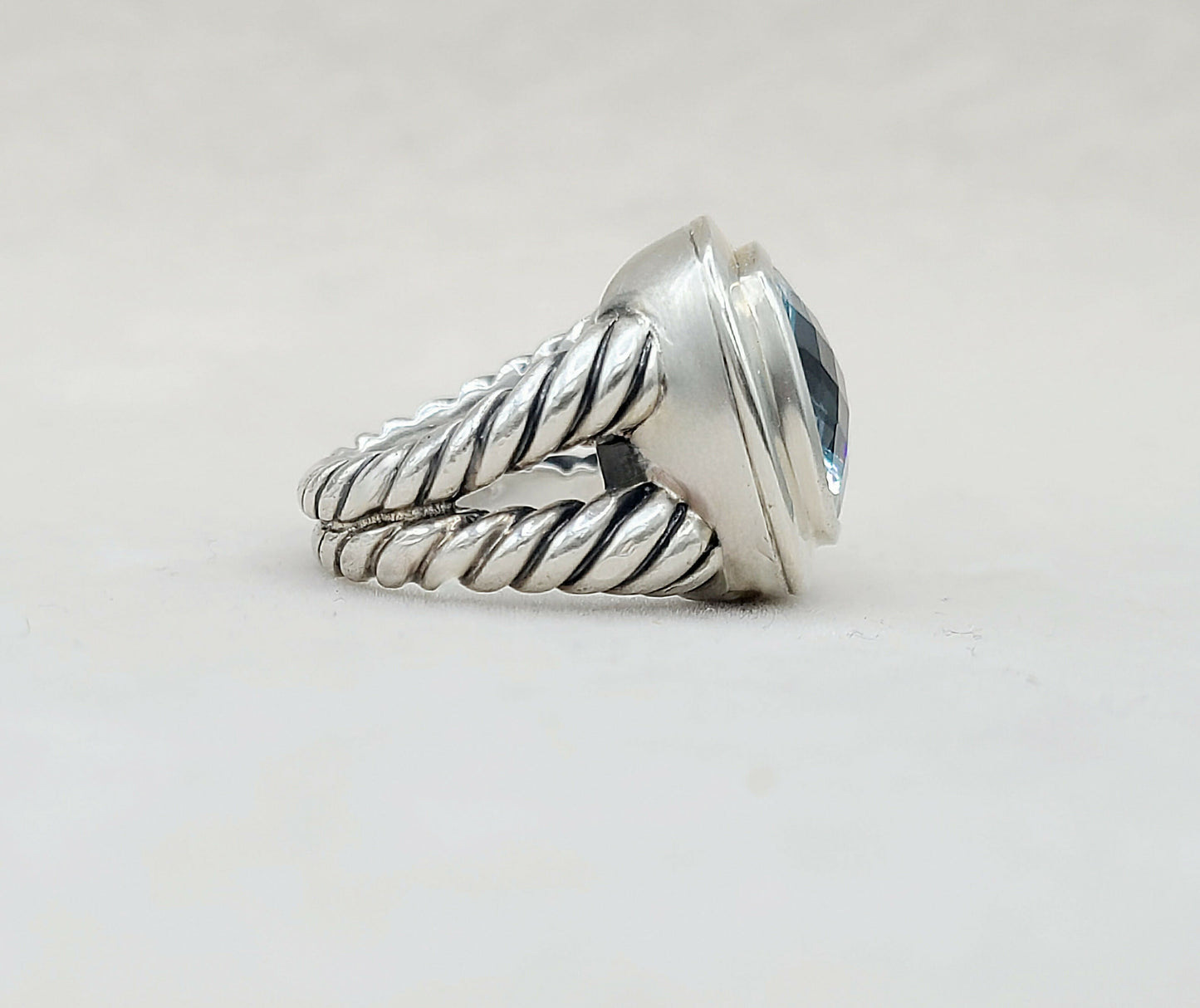    David Yurman Albion 14mm Sky Blue Topaz Ring