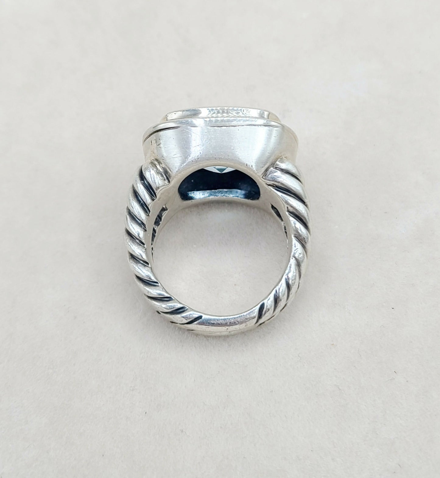    David Yurman Albion 14mm Sky Blue Topaz Ring