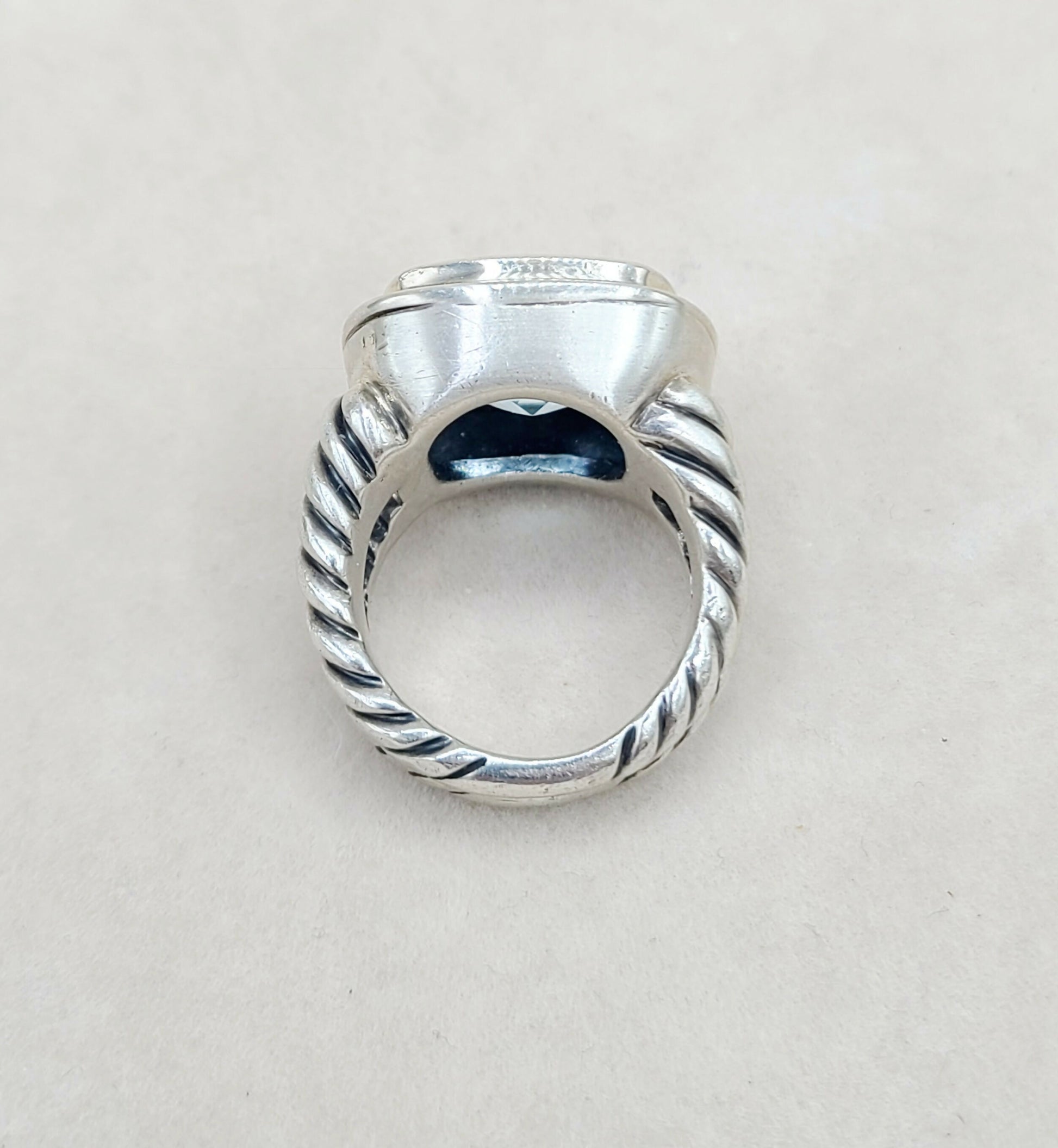    David Yurman Albion 14mm Sky Blue Topaz Ring