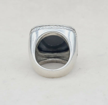    David Yurman Albion 20mm Hematite & Diamond Ring