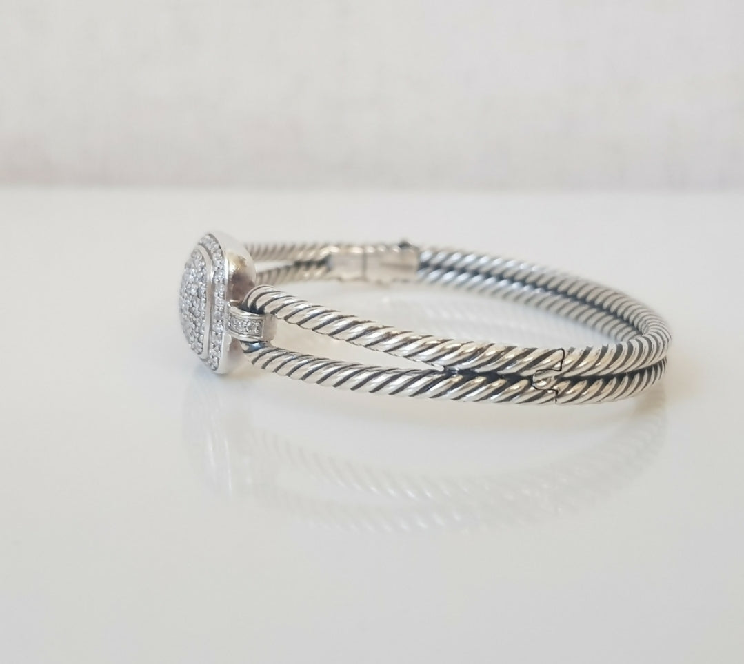    David Yurman Albion Bracelet with Diamonds