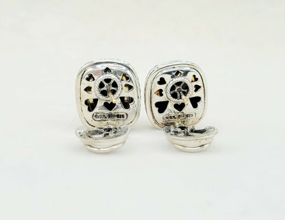    David Yurman Albion Earrings Black Onyx, Diamonds & Gold