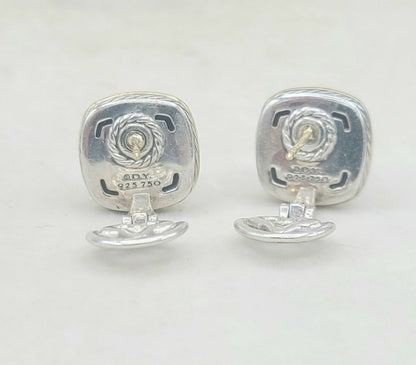    David Yurman Albion Earrings Black Onyx & Gold