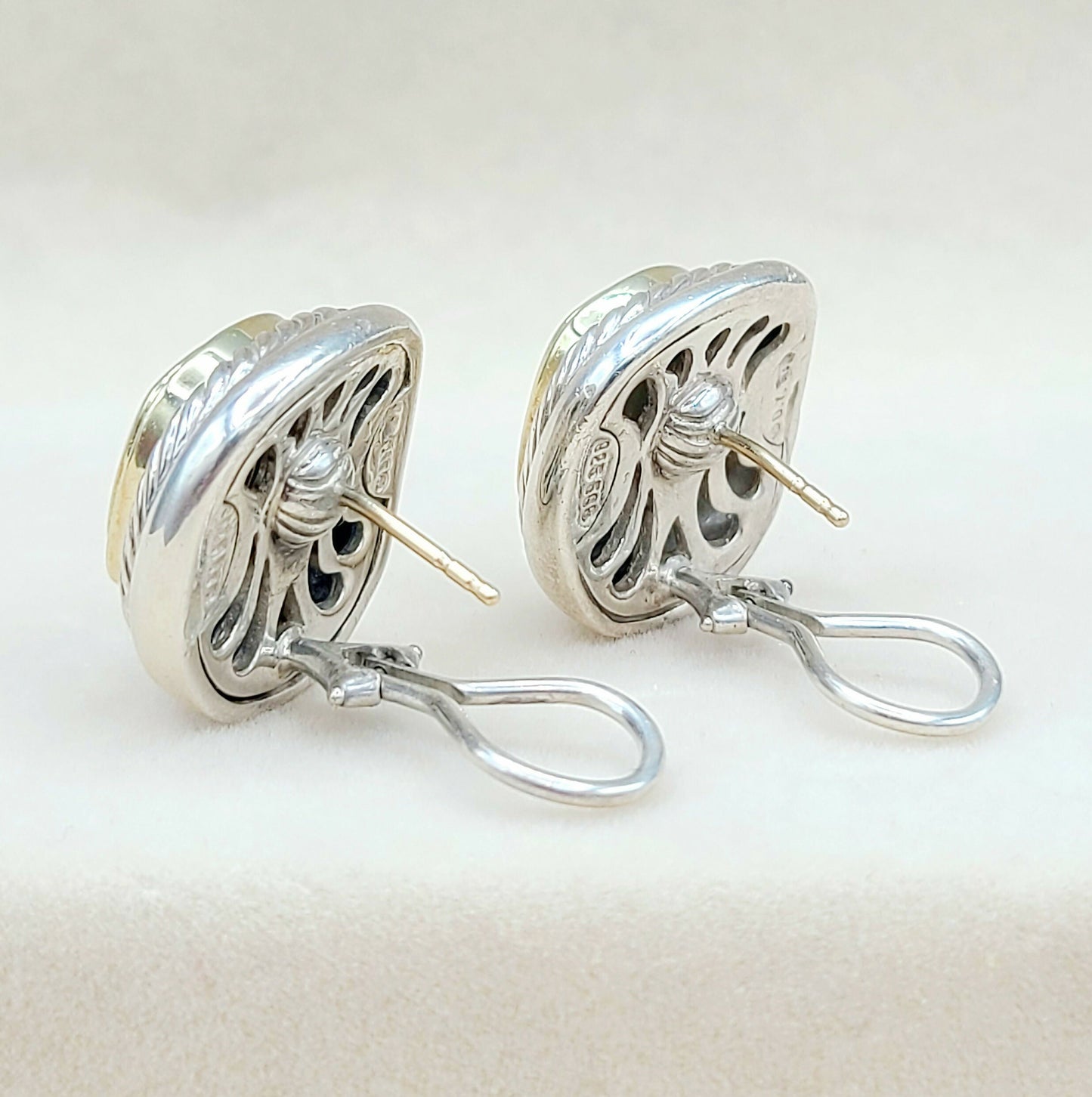    David-Yurman-Albion-Gold-Dome-Earrings Large