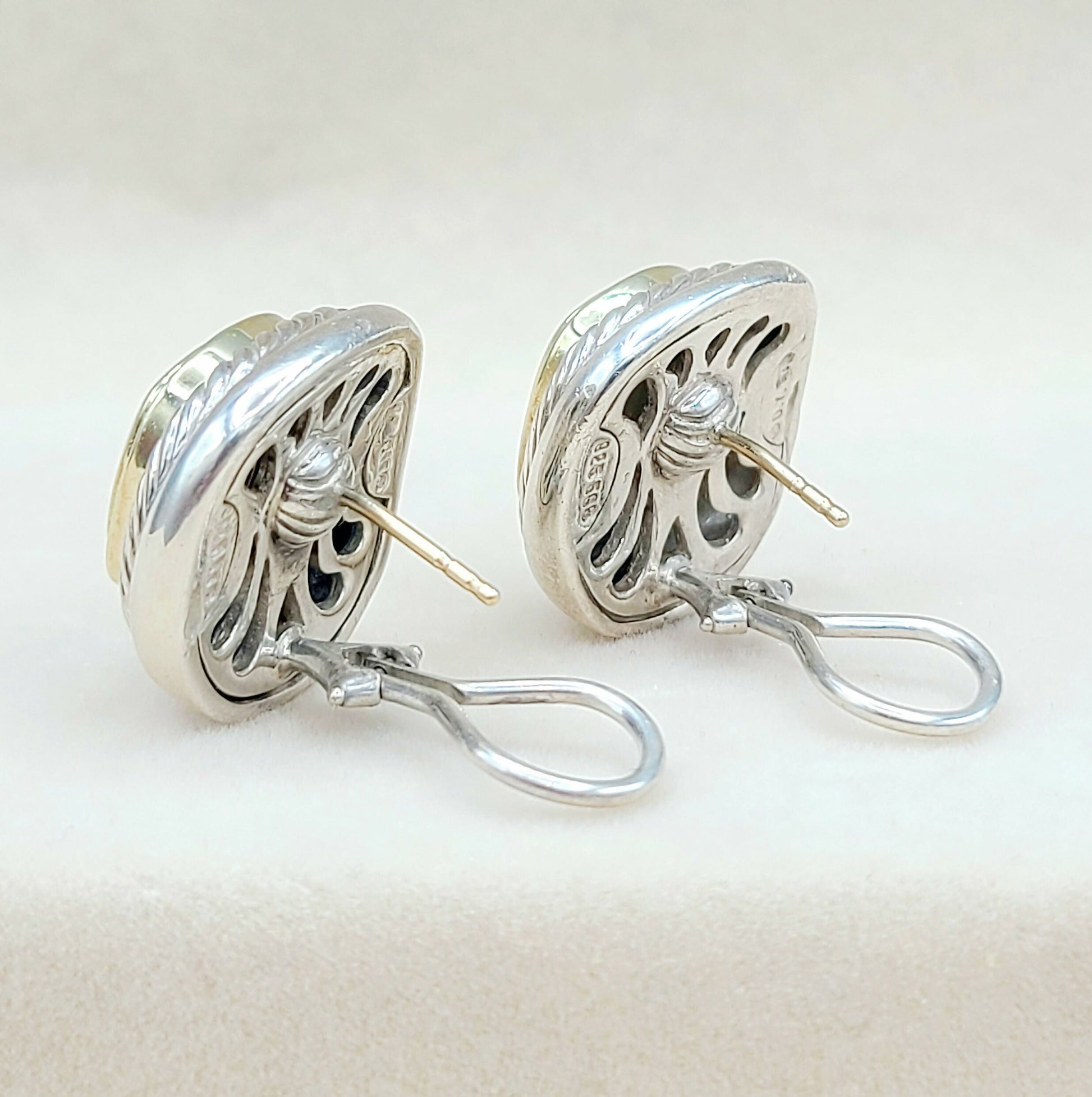    David-Yurman-Albion-Gold-Dome-Earrings Large