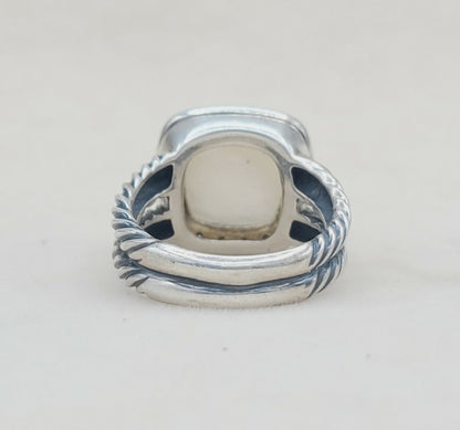    David Yurman Albion Moonlight Ice Moonstone Ring – Diamond