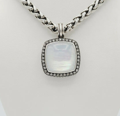    David Yurman Albion Moonlight Ice Pendant – Moonstone