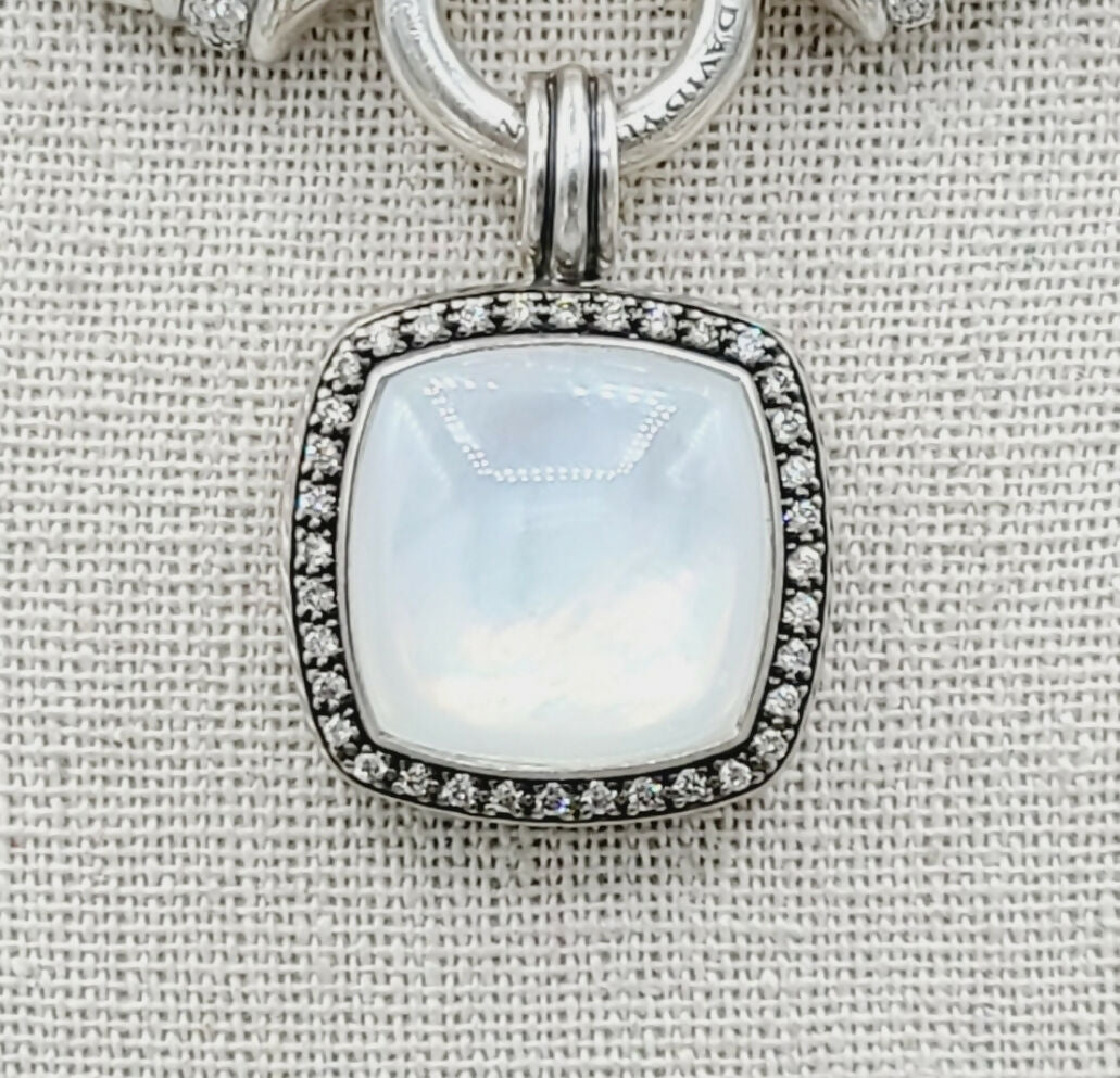    David Yurman Albion Moonlight Ice Pendant – Moonstone