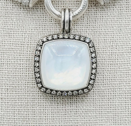    David Yurman Albion Moonlight Ice Pendant – Moonstone