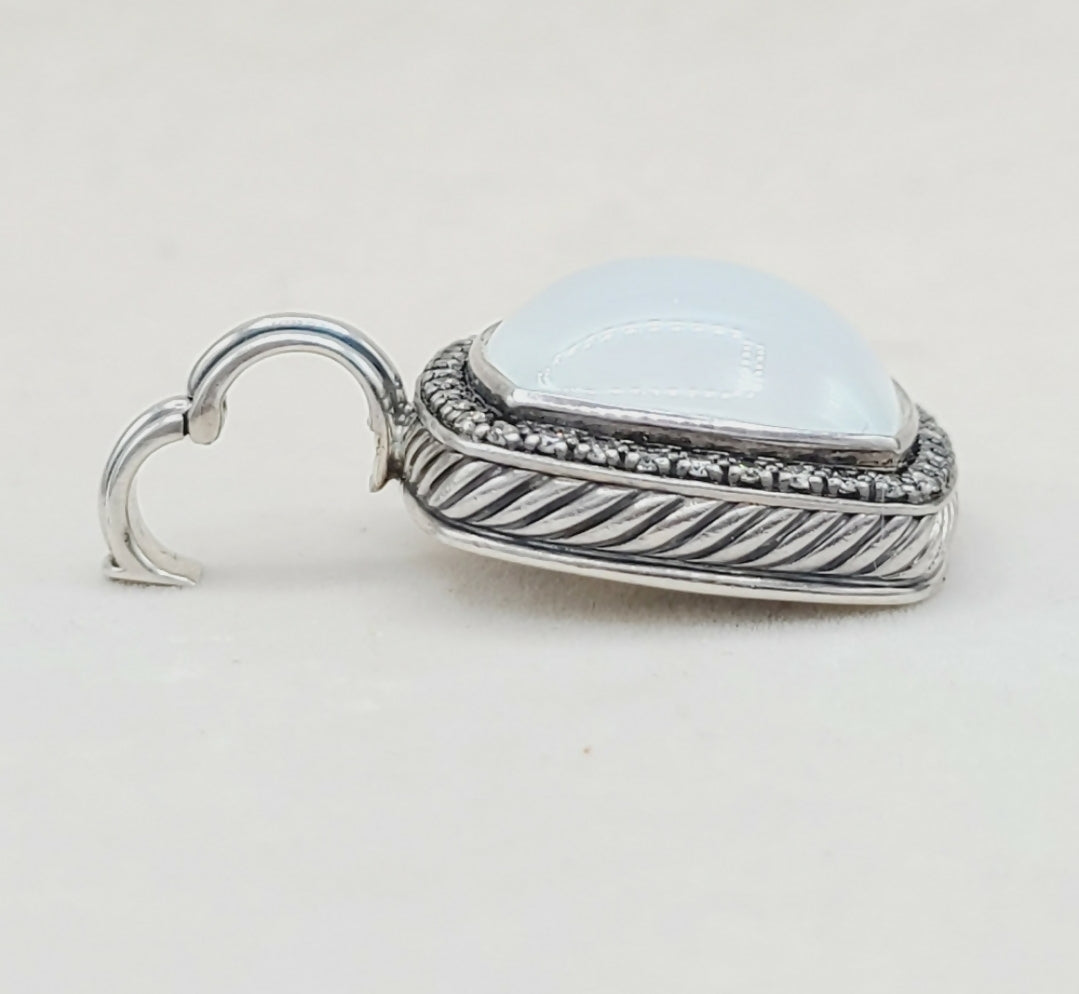    David Yurman Albion Moonlight Ice Pendant – Moonstone