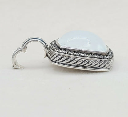    David Yurman Albion Moonlight Ice Pendant – Moonstone