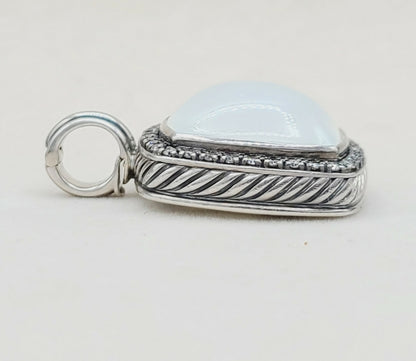    David Yurman Albion Moonlight Ice Pendant – Moonstone