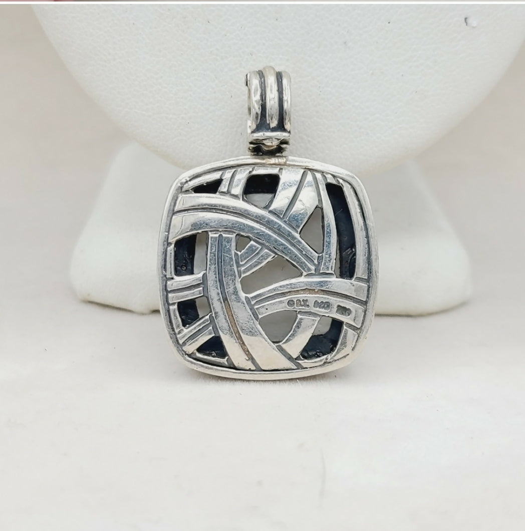   David Yurman Albion Moonlight Ice Pendant – Moonstone