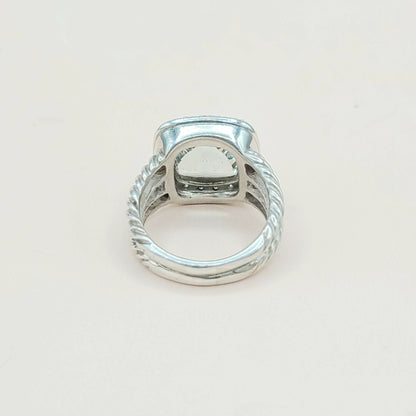    David Yurman Albion Moonlight Ice Ring 11mm Prasiolite