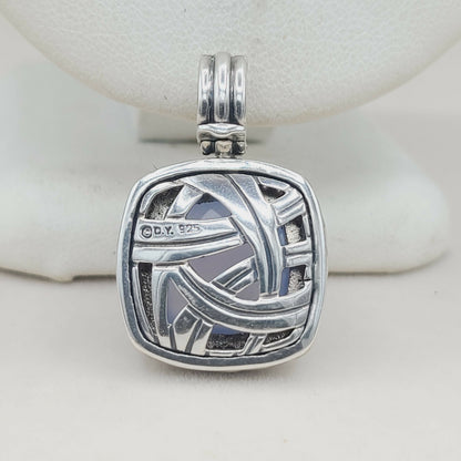    David Yurman Albion Pendant 14mm Chalcedony & Diamonds