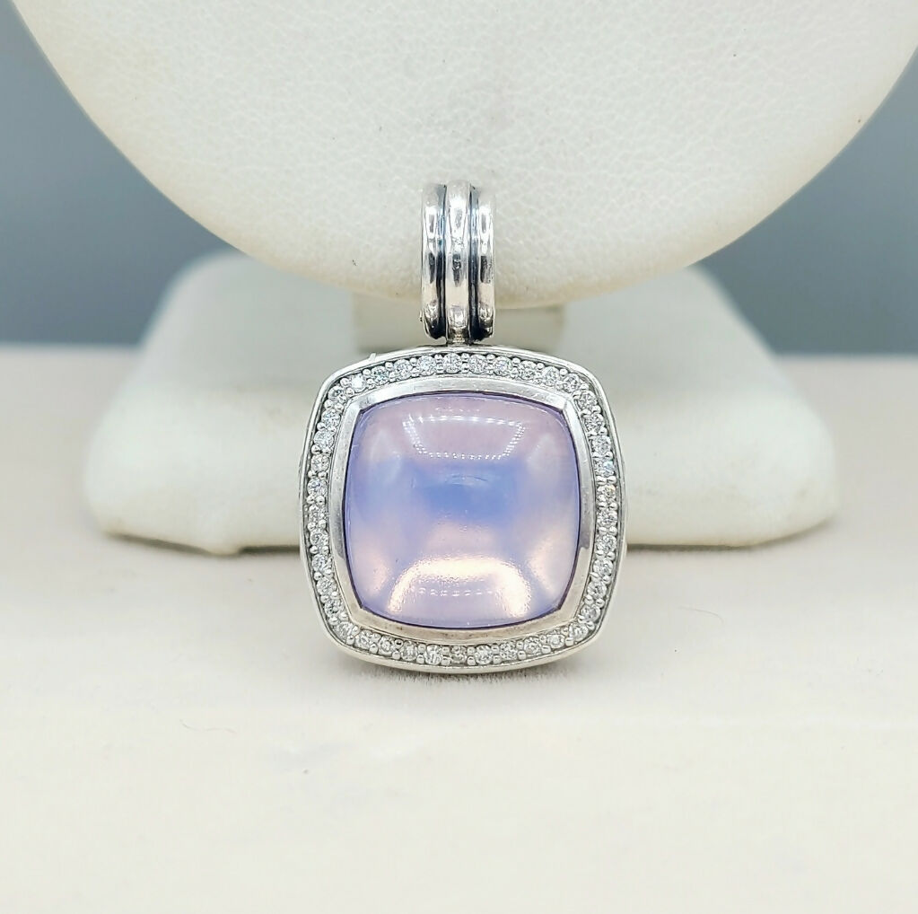    David Yurman Albion Pendant 14mm Lavender Moon Quartz