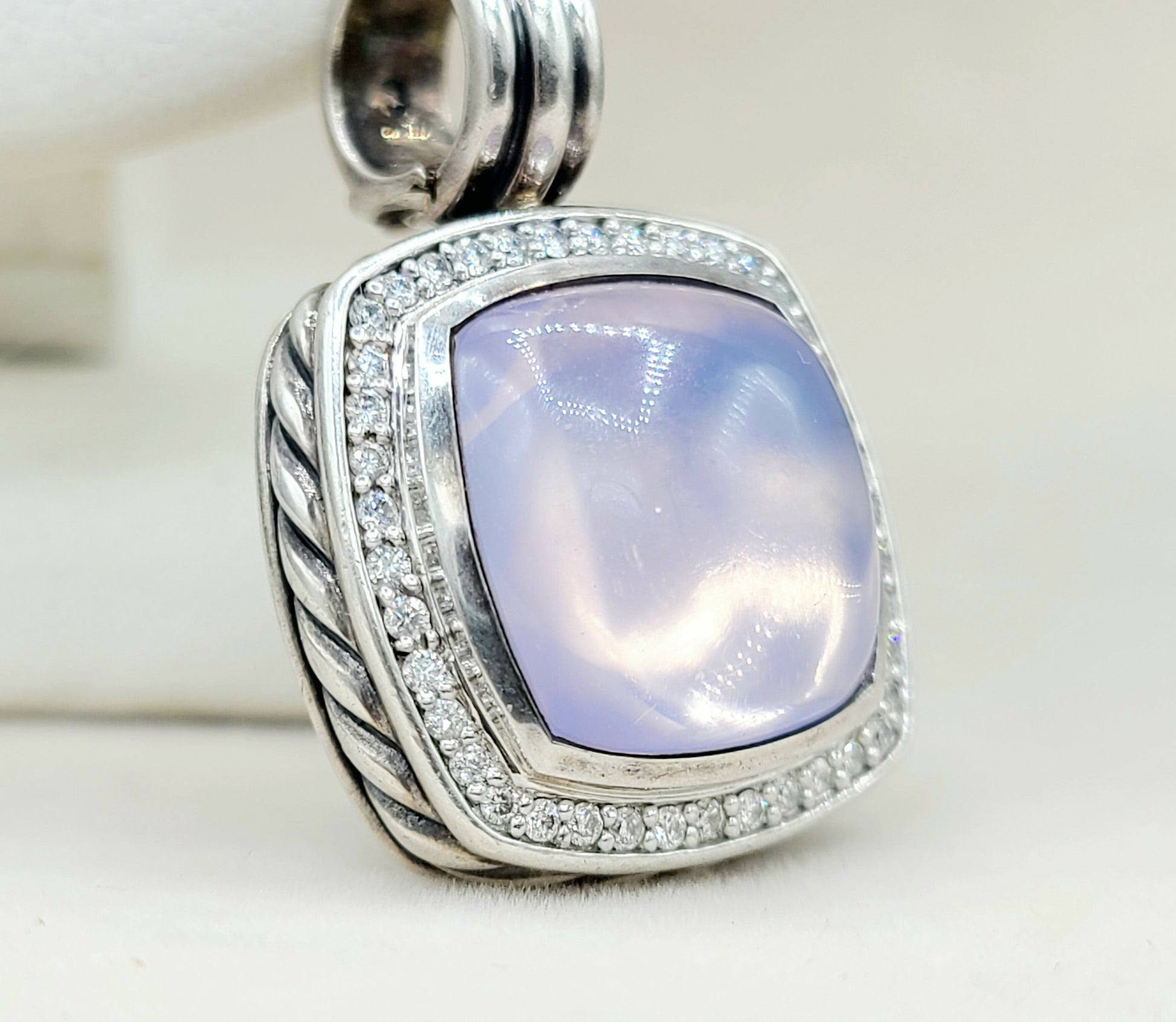    David Yurman Albion Pendant 14mm Lavender Moon Quartz