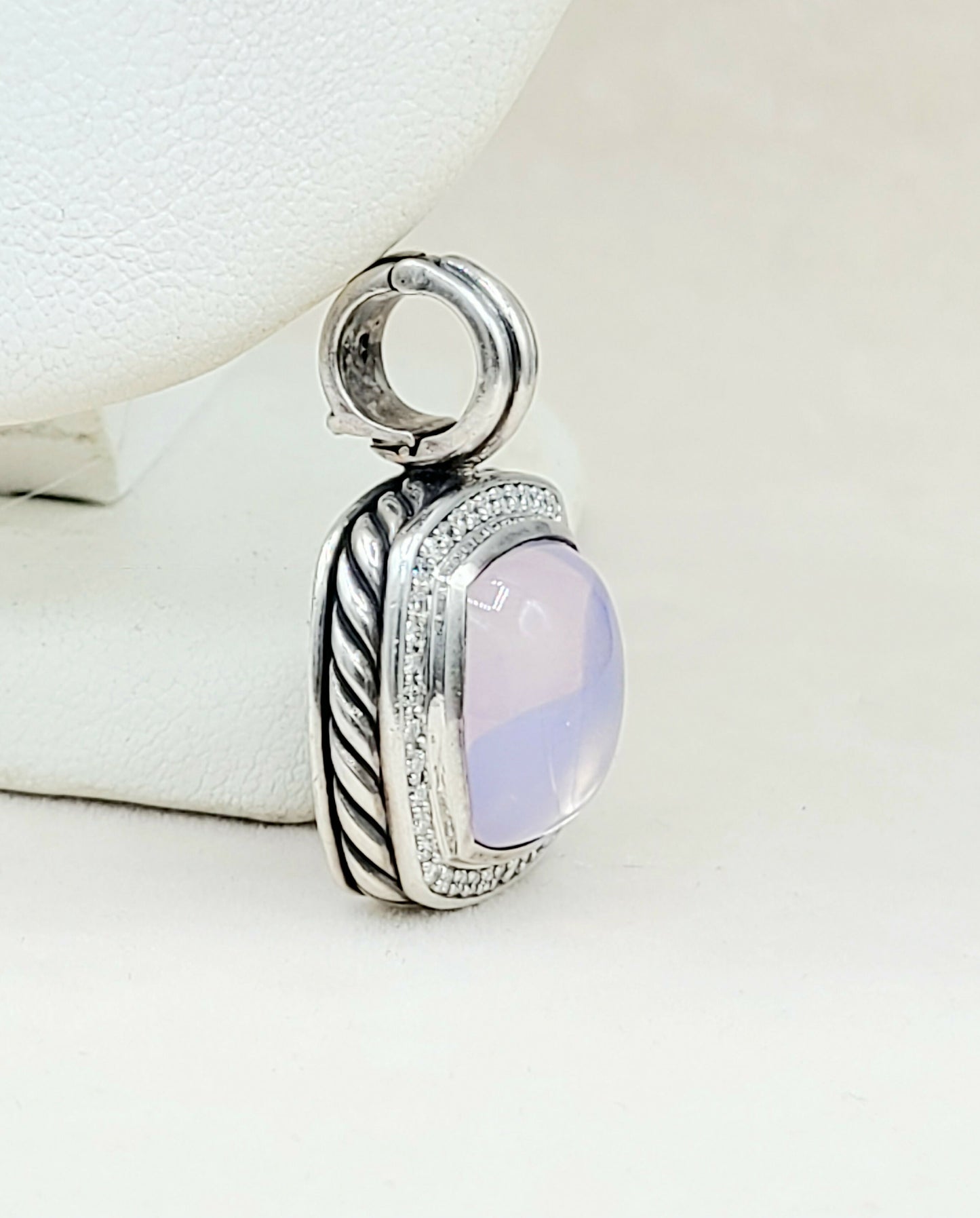    David Yurman Albion Pendant 14mm Lavender Moon Quartz