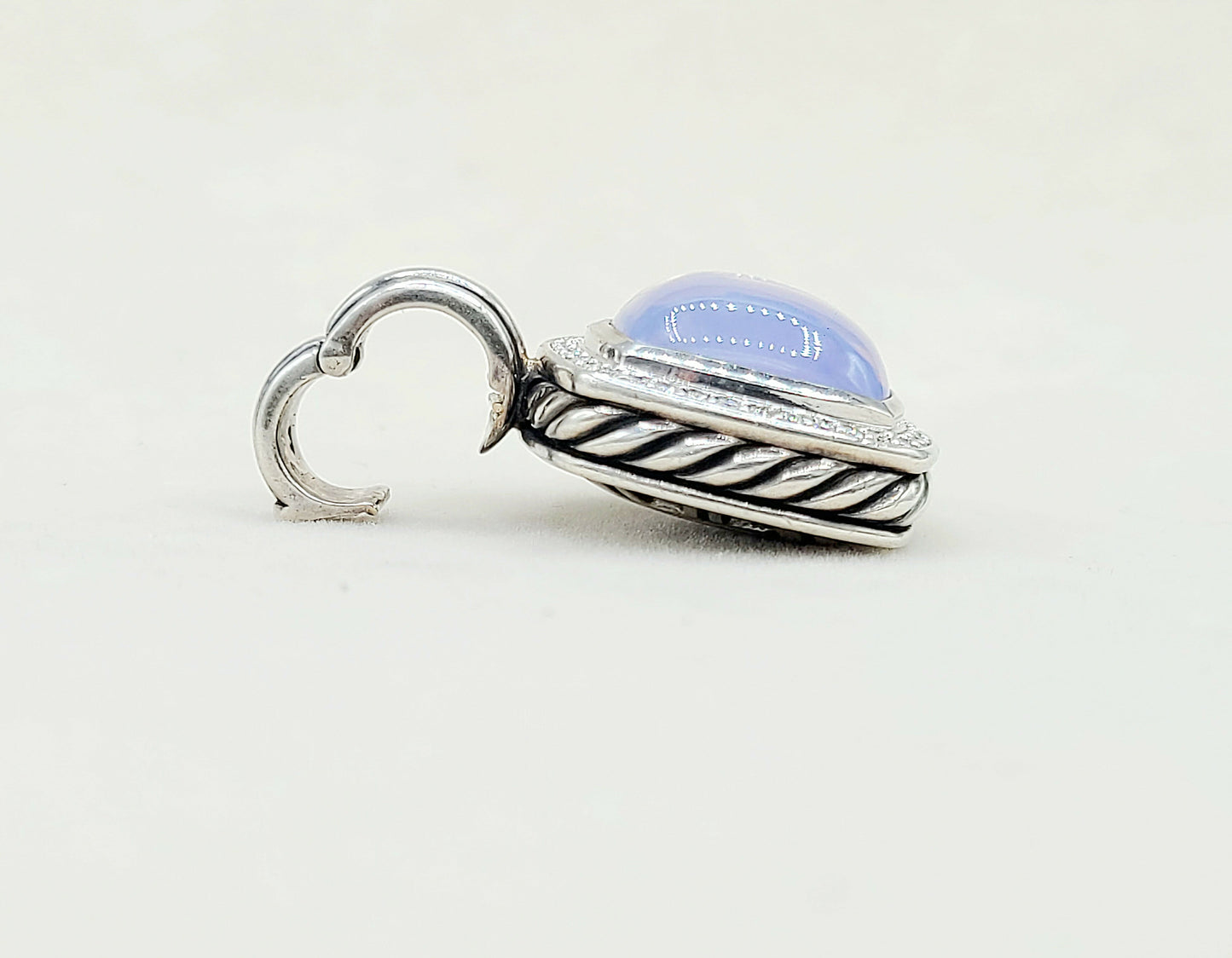    David Yurman Albion Pendant 14mm Lavender Moon Quartz