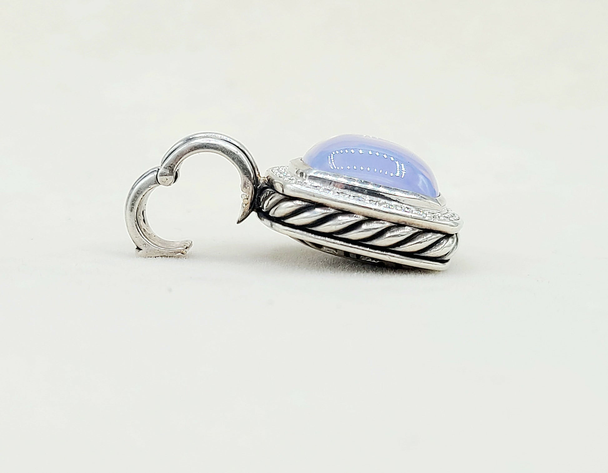    David Yurman Albion Pendant 14mm Lavender Moon Quartz