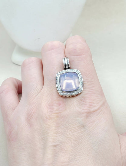    David Yurman Albion Pendant 14mm Lavender Moon Quartz
