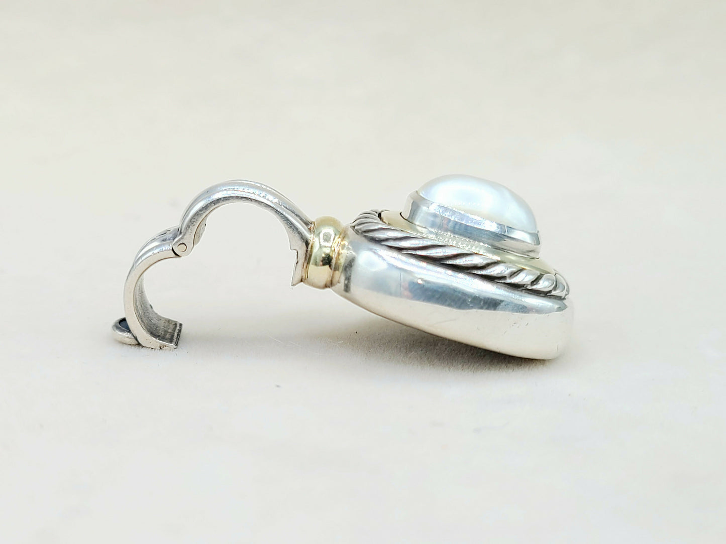   David Yurman Albion Pendant Large Pearl & Gold
