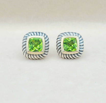    David-Yurman-Albion-Peridot-Cable-Earrings-