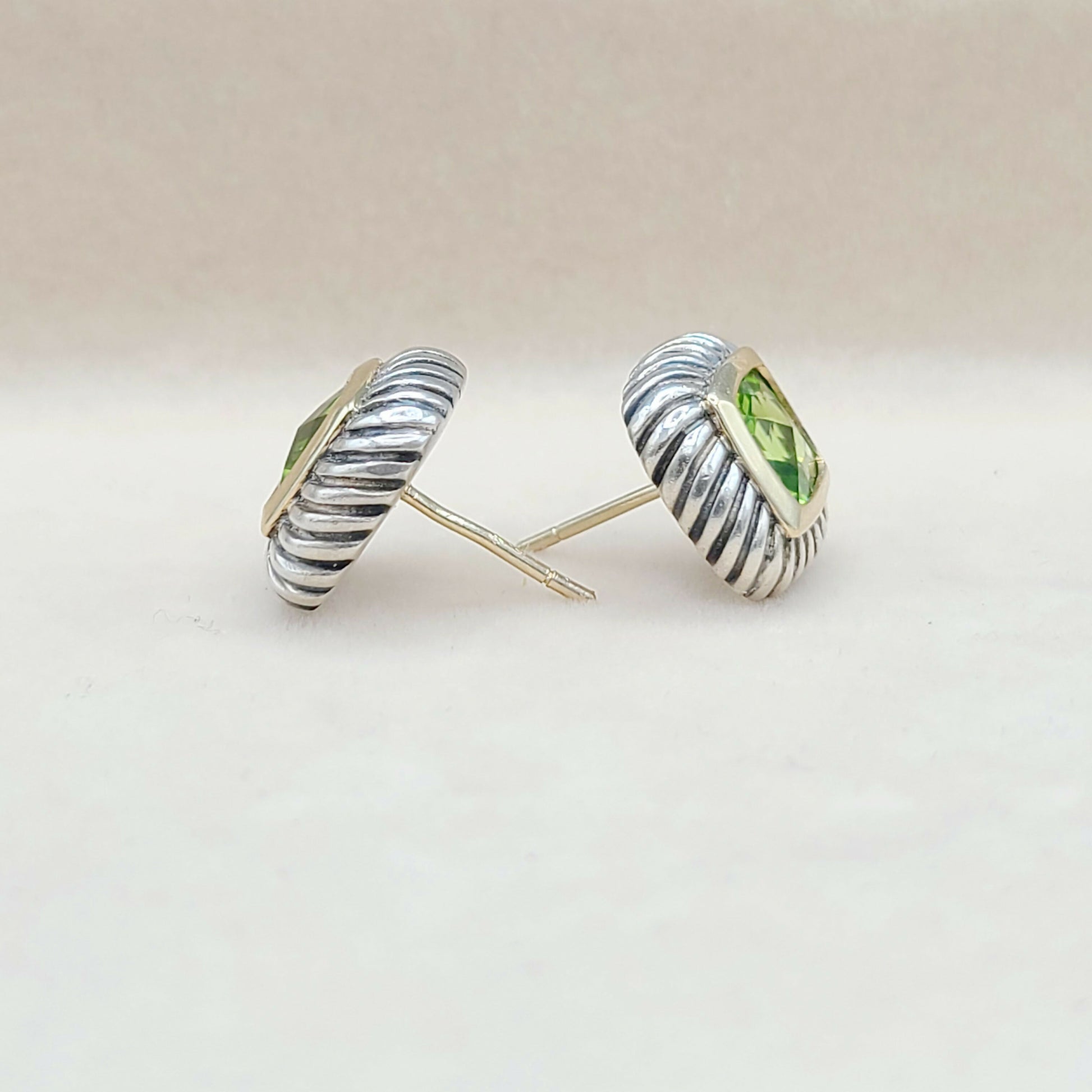    David-Yurman-Albion-Peridot-Cable-Earrings-
