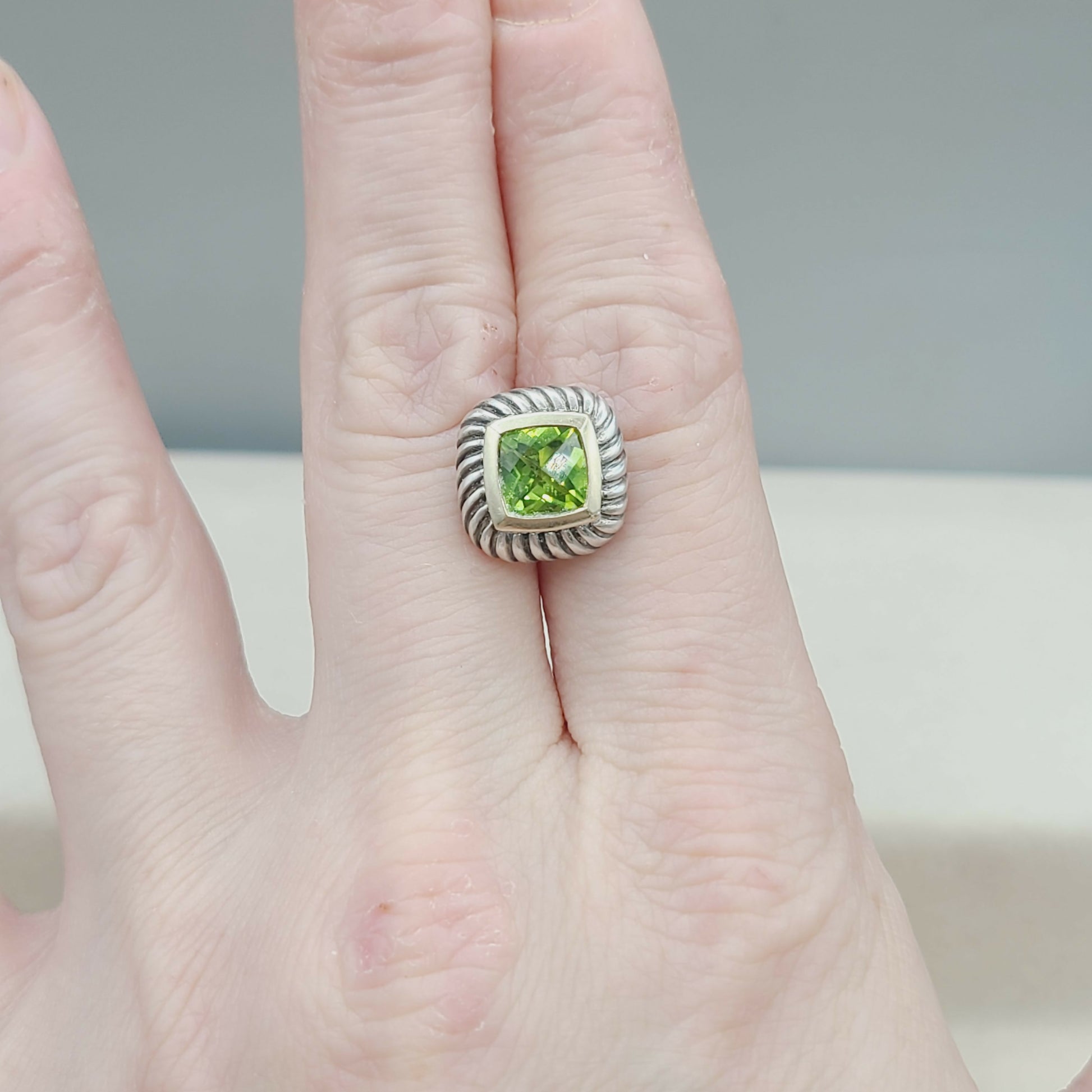    David-Yurman-Albion-Peridot-Cable-Earrings-