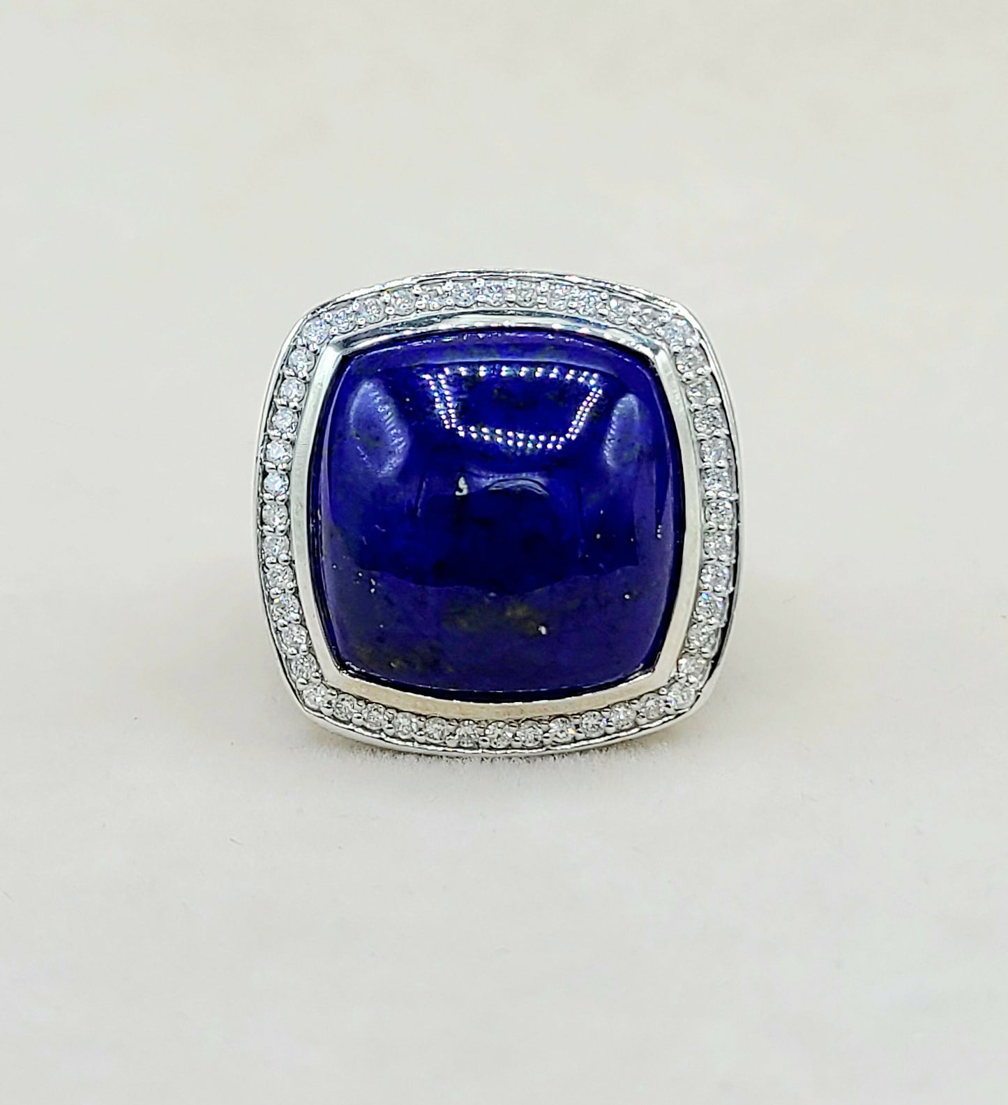    David Yurman Albion Ring 17mm Lapis Lazuli & Diamonds