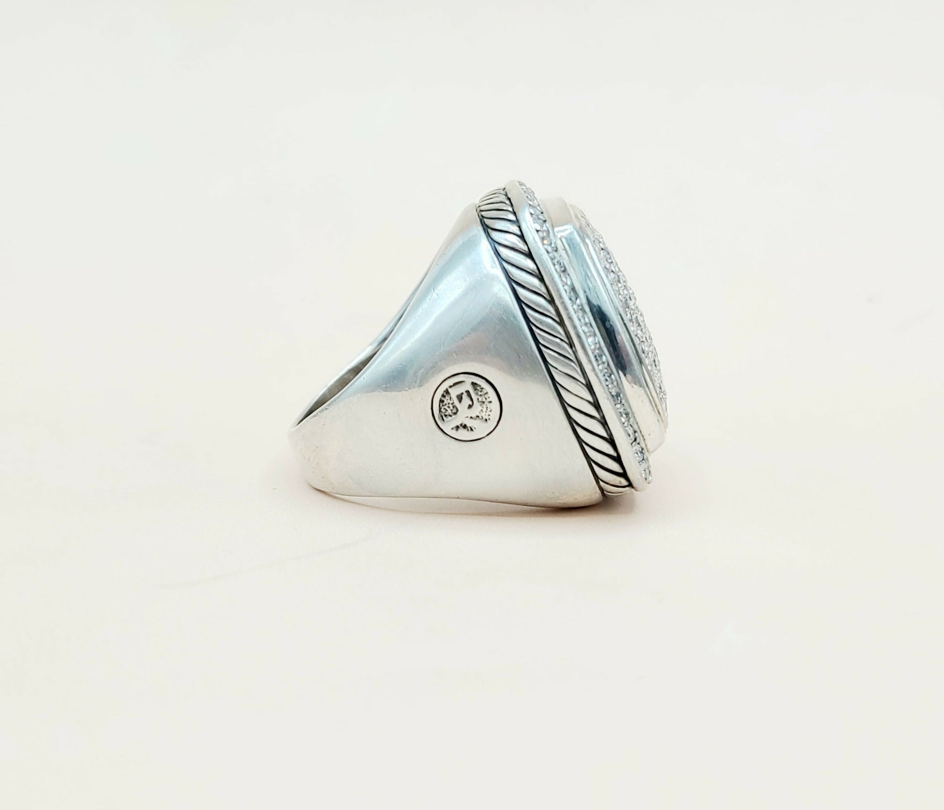    David Yurman Albion Ring 20mm Pavé Diamonds