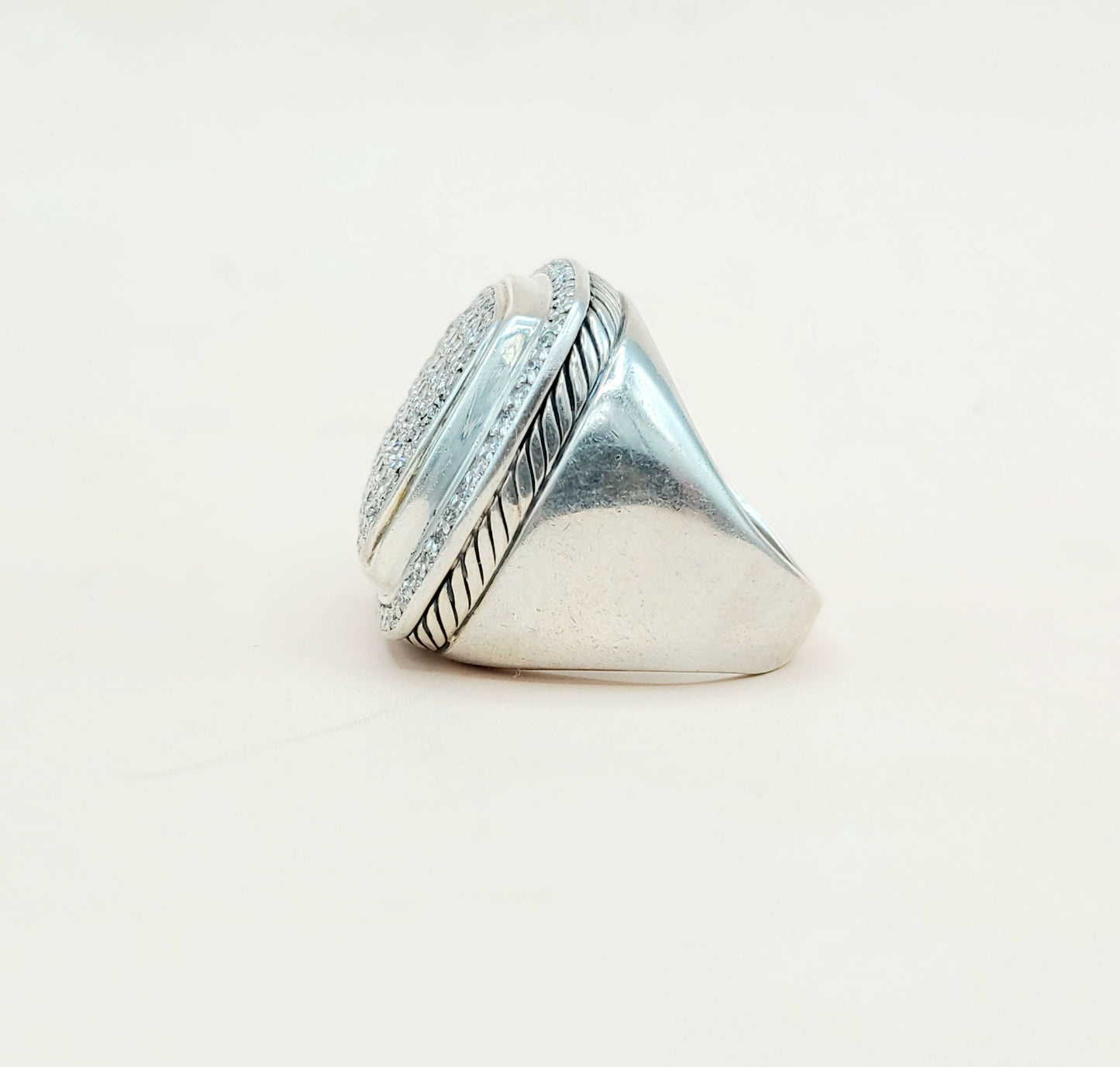    David Yurman Albion Ring 20mm Pavé Diamonds