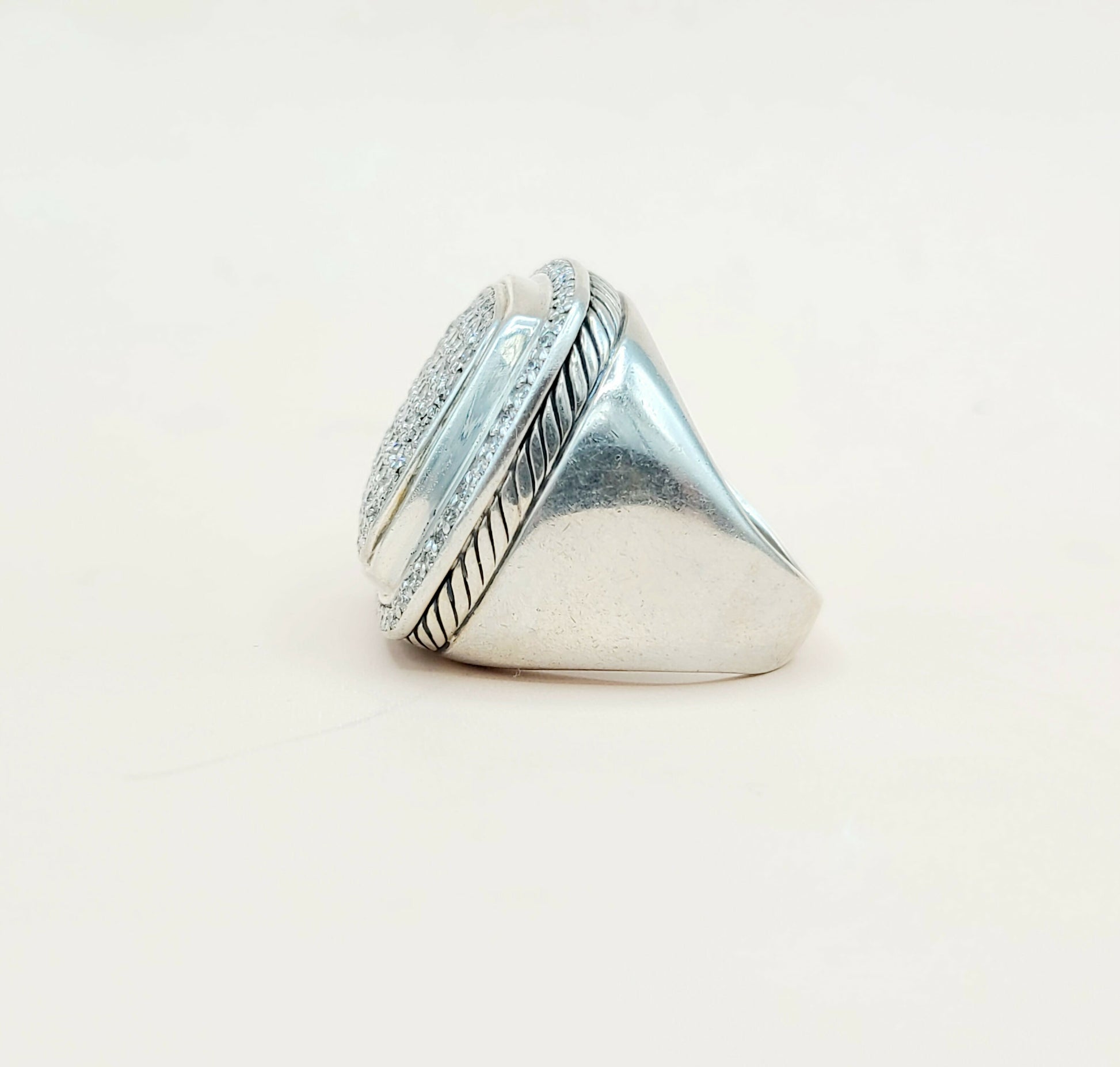    David Yurman Albion Ring 20mm Pavé Diamonds