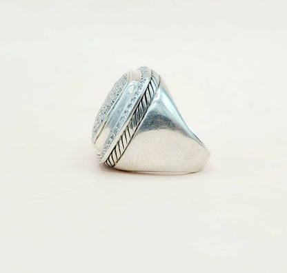    David Yurman Albion Ring 20mm Pavé Diamonds