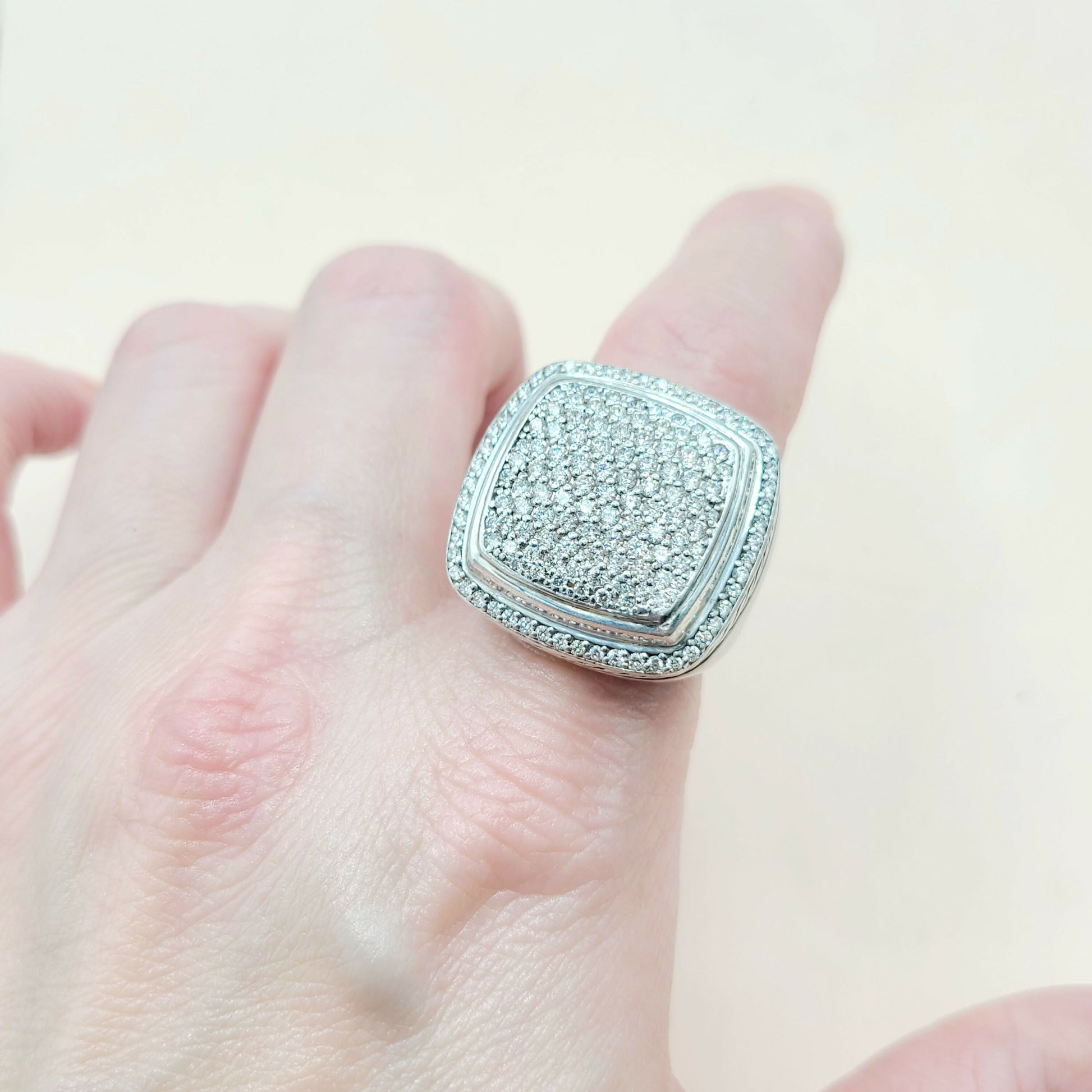   David Yurman Albion Ring 20mm Pavé Diamonds