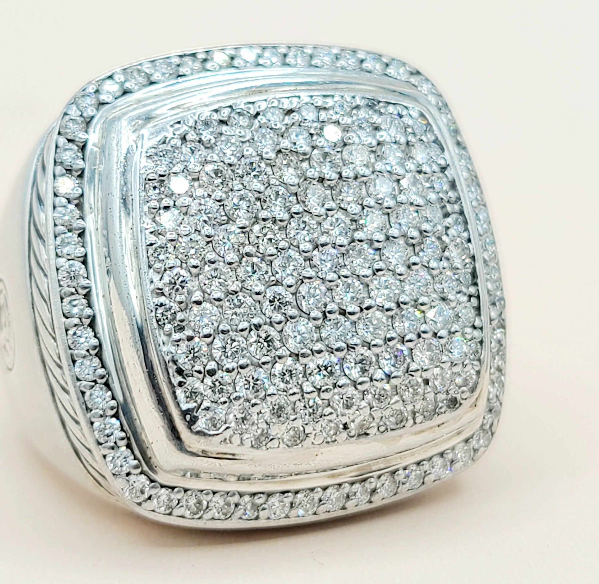    David Yurman Albion Ring 20mm Pavé Diamonds