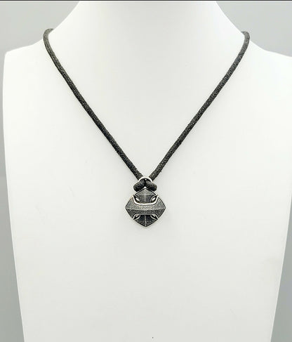    David Yurman Armory Cushion Pendant Necklace